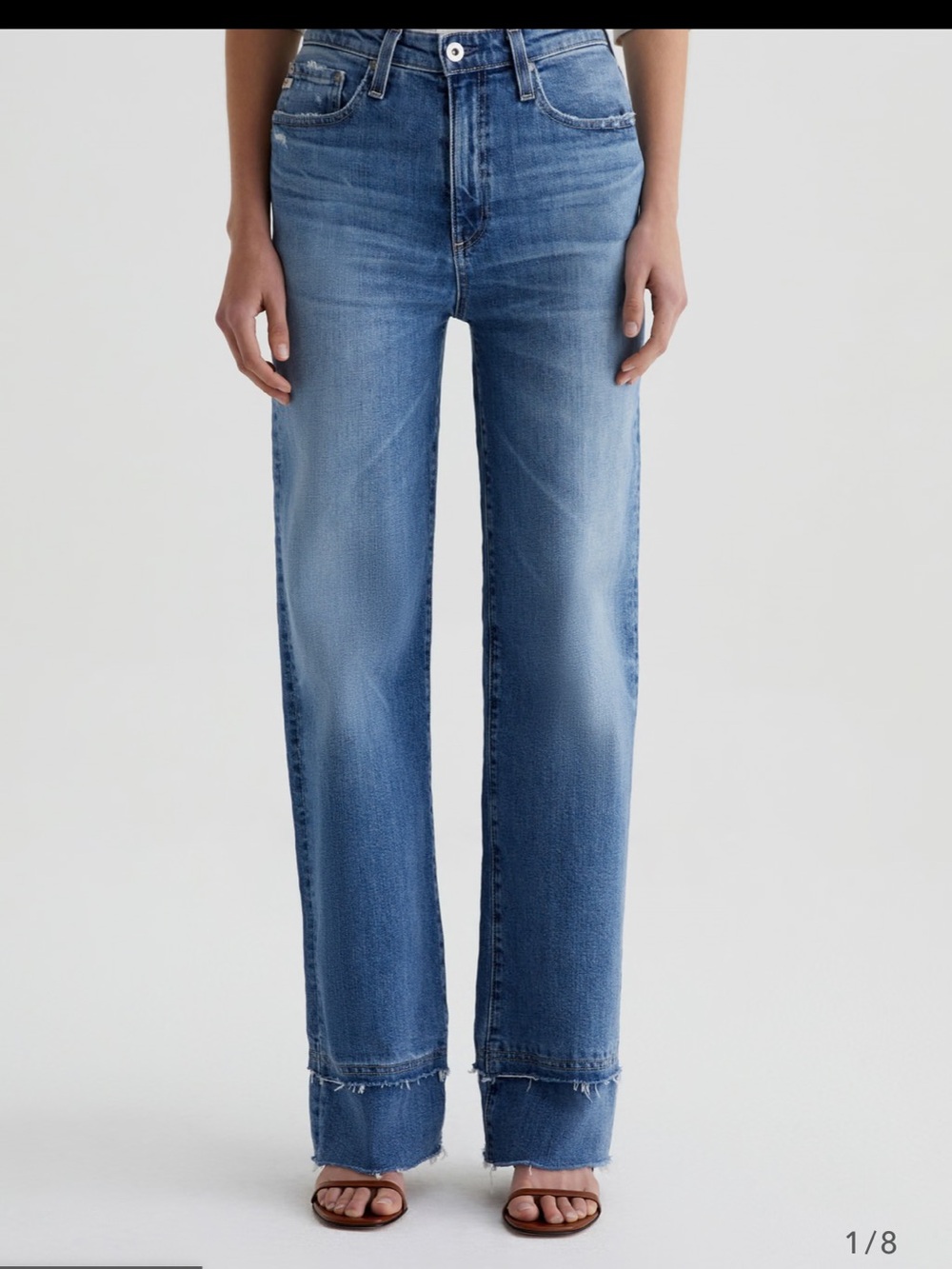 NWOT AG kora 16 years postcard High-Rise Wide-Leg Blue Women’s Jeans - Picture 2 of 16